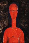 Amedeo Modigliani Red Bust oil